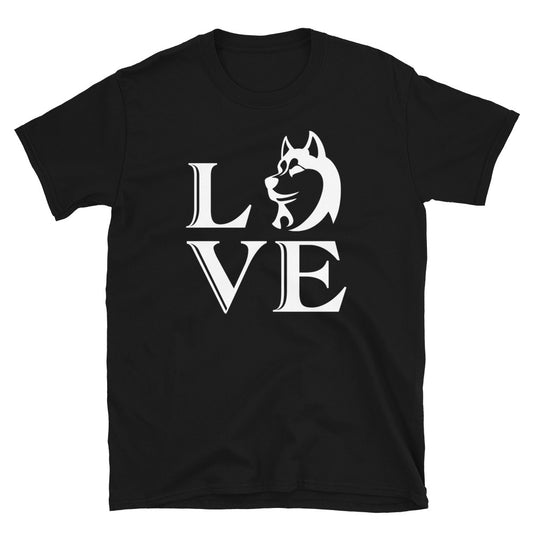 Love Dog Husky Short-Sleeve Unisex T-Shirt